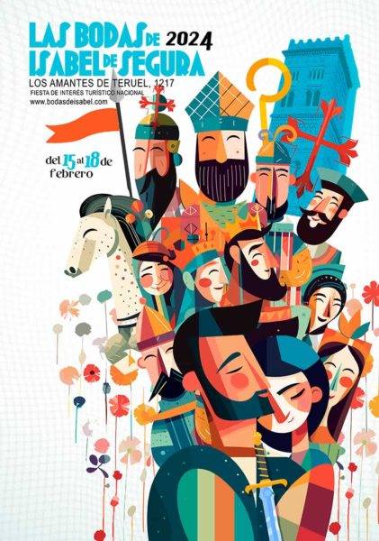 Cartel del Mercado Medieval de Teruel Las Bodas de Isabel de Segura 2024