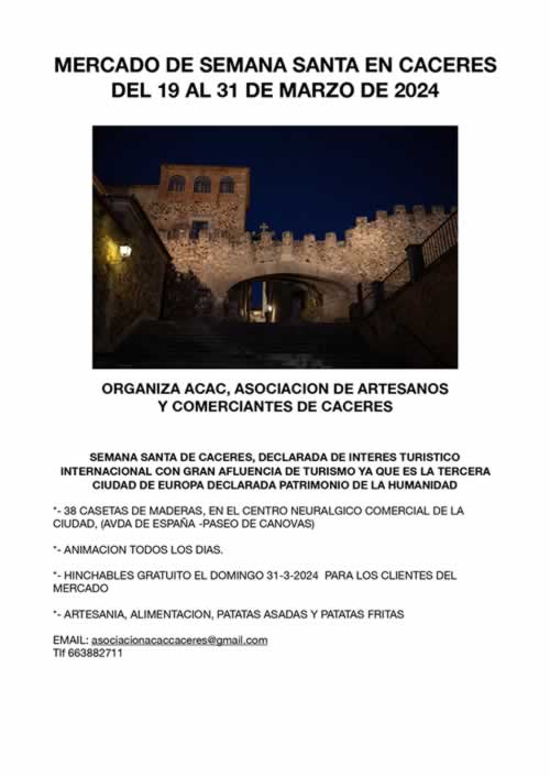 Mercado Multisectorial de Semana Santa de Cáceres 2024
