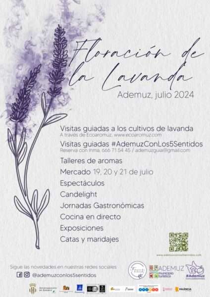 Mercado Artesanal Y Gastronómico De La Floración De La Lavanda De Ademuz (VALENCIA) 2024