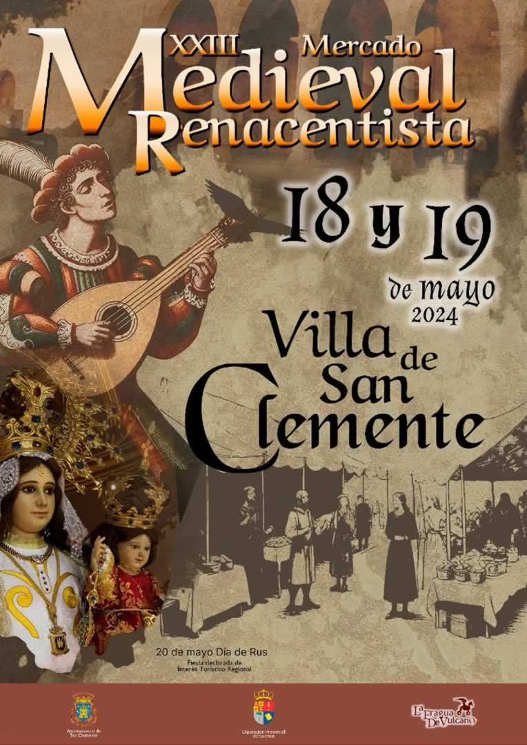 Mercado Medieval Renacentista de San Clemente (Cuenca) 18 y 19 de Mayo 2024