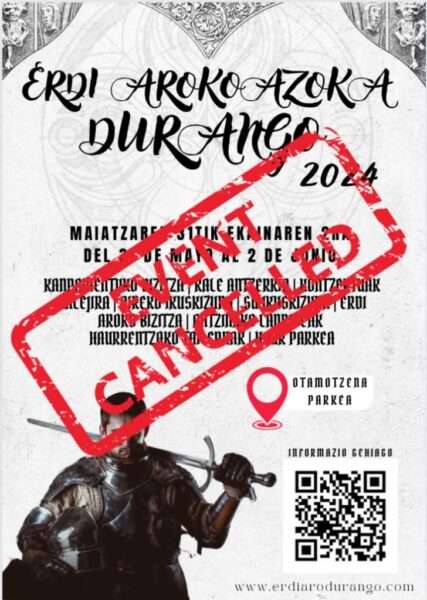 Cancelado – Mercado Medieval de Durango (Vizcaya) 2024