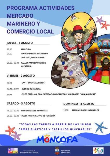 Mercado marinero de Moncofa 2024 programa