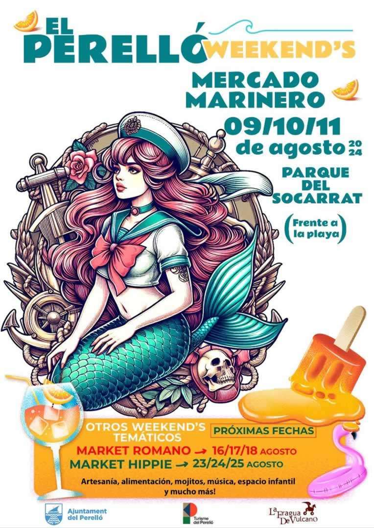 EL PERELLÓ WEEKEND´S (VALENCIA) – Market marinero de Agosto 2024