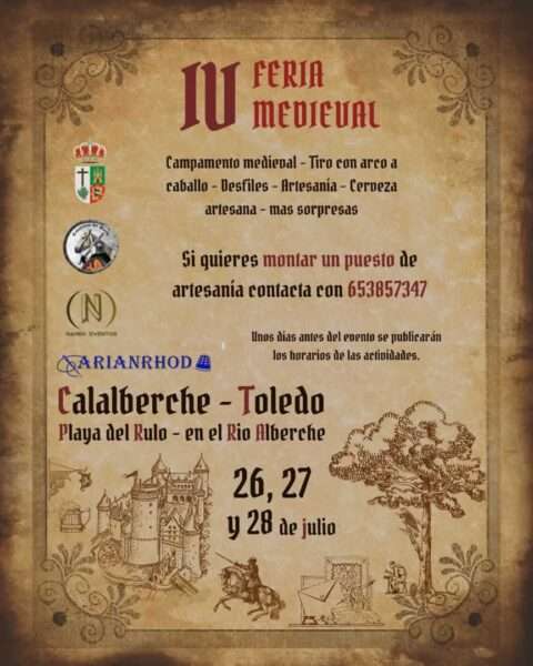 Feria Medieval de Calalberche (Santa Cruz de Retamar) Toledo 2024
