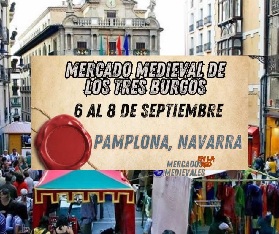 Mercado Medieval de los Tres Burgos de Pamplona 2024