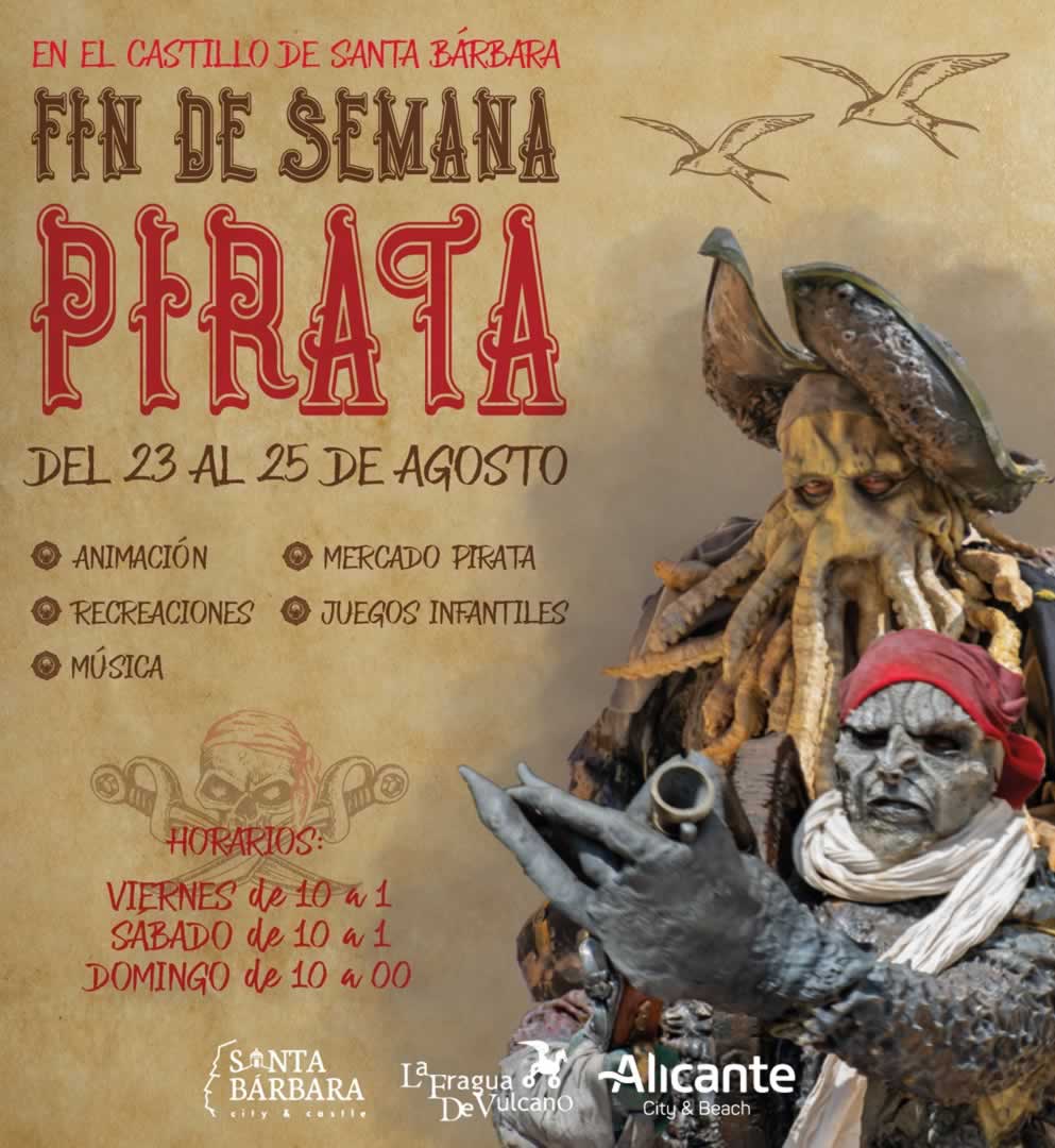 Mercado pirata en el Castillo de Santa Barbara Alicante 2024