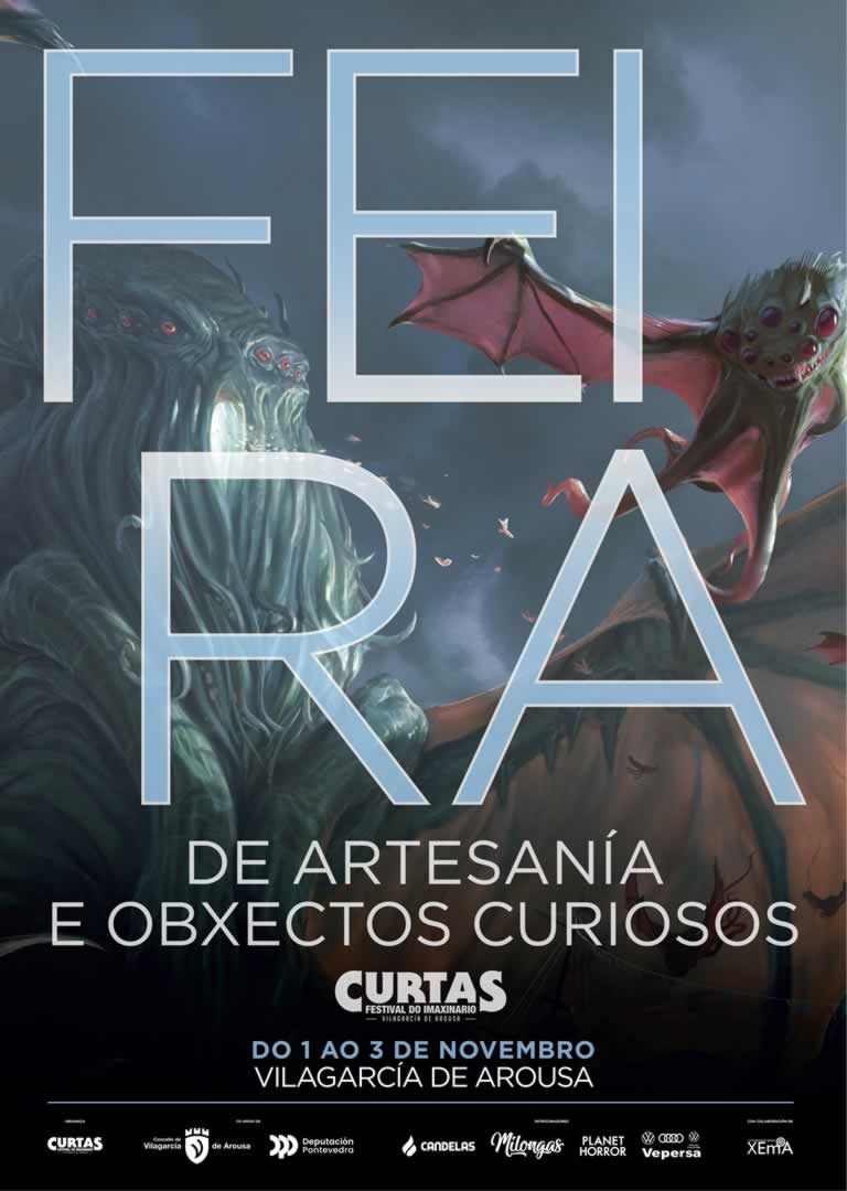 Feria de artesanía y objetos curiosos “curtas” de Vilagarcía de Arousa (Pontevedra) 2024