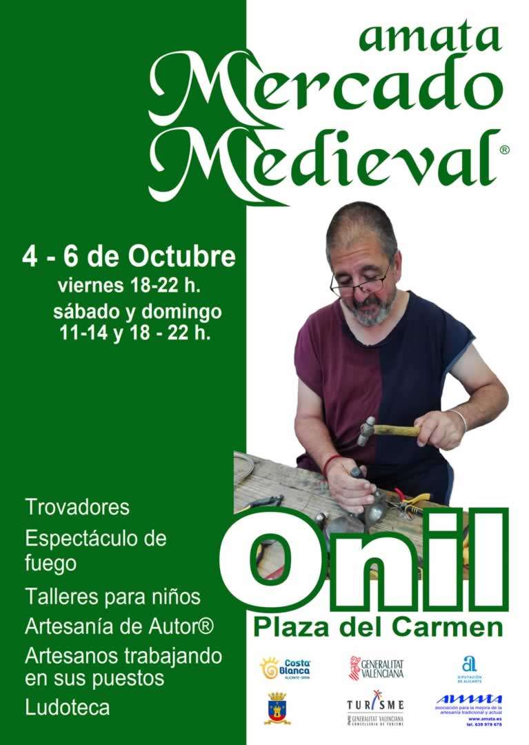 Mercado Medieval con Artesanía de Autor® de Onil 2024 (Alicante)