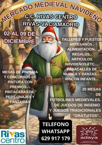 Mercado Medieval Navideño en el centro comercial Rivas centro – Rivas-Vaciamadrid