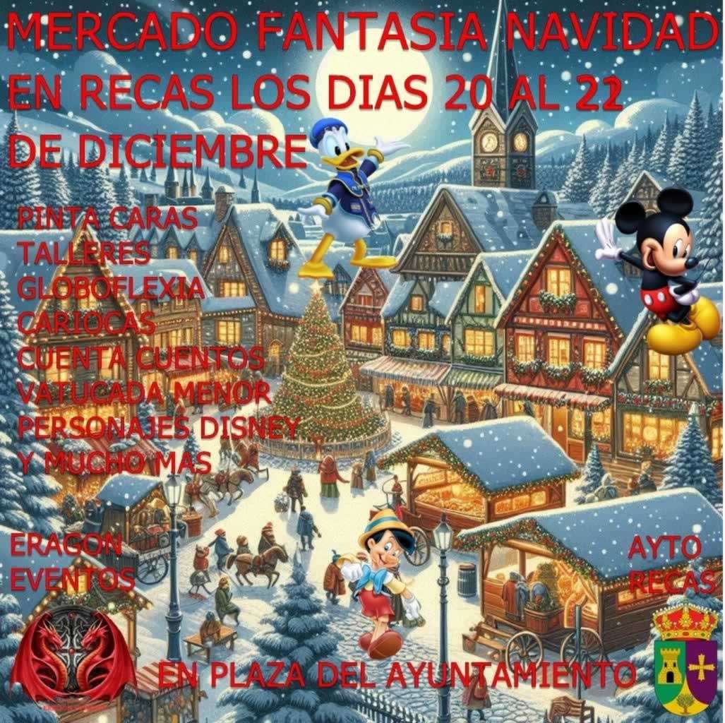 Mercado Fantasía Navidad de Recas (Toledo) 2024