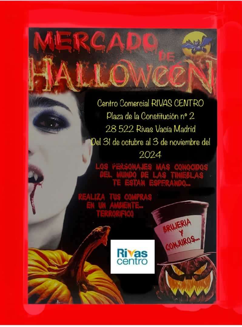 Mercado de Halloween en cc Rivas Centro en Rivas-Vaciamadrid