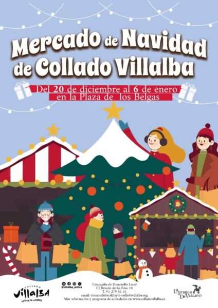 Mercado Navideño De Collado Villalba 2024 (Madrid)