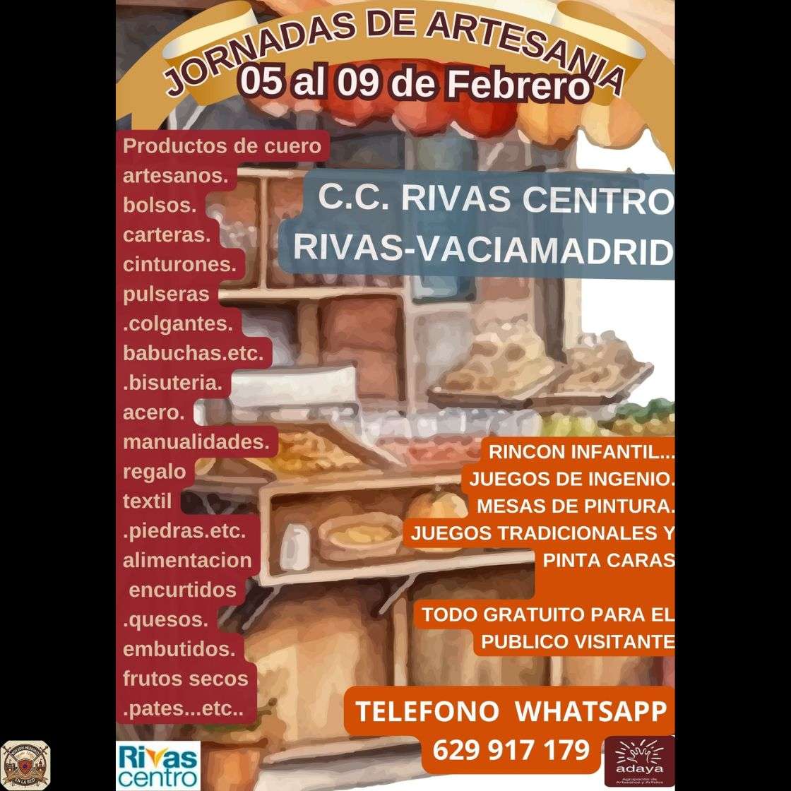 Jornadas de Artesanía, Novedades, Regalo y Alimentación en Rivas Vaciamadrid