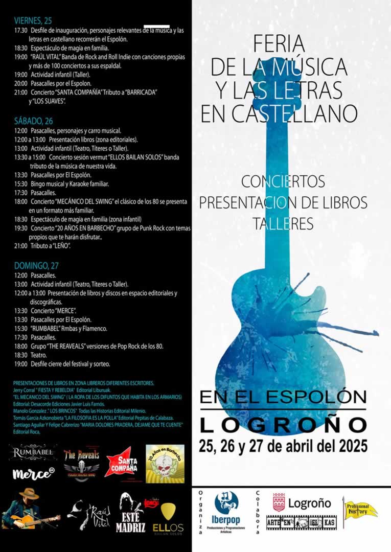 I Feria de la Música y las Letras en Castellano de Logroño 2025