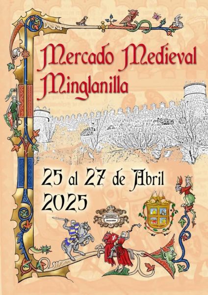 Cartel promocional Mercado Medieval de Minglanilla (Cuenca) 2025