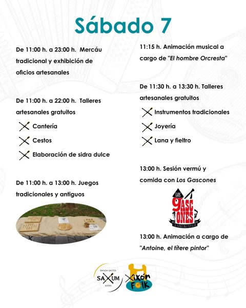 Mercado Artesanal Xixón Folk en Gijón (Asturias), 06 al 08 de Junio 2025
