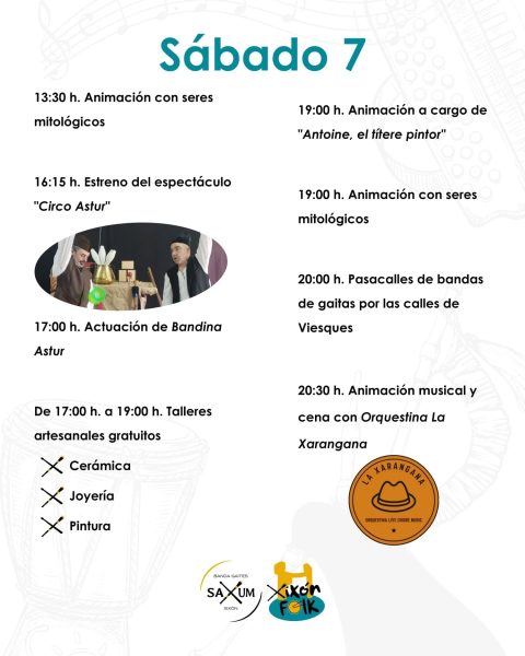 Mercado Artesanal Xixón Folk en Gijón (Asturias), 06 al 08 de Junio 2025