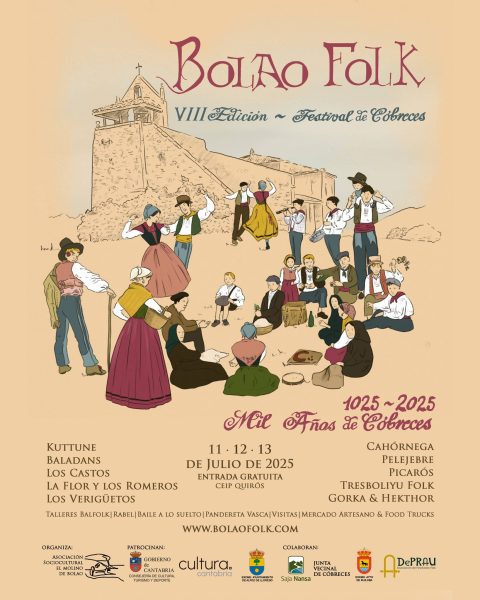 Mercado Artesano – VIII Edición Bolao Folk 2025 en Cobreces, Cantabria