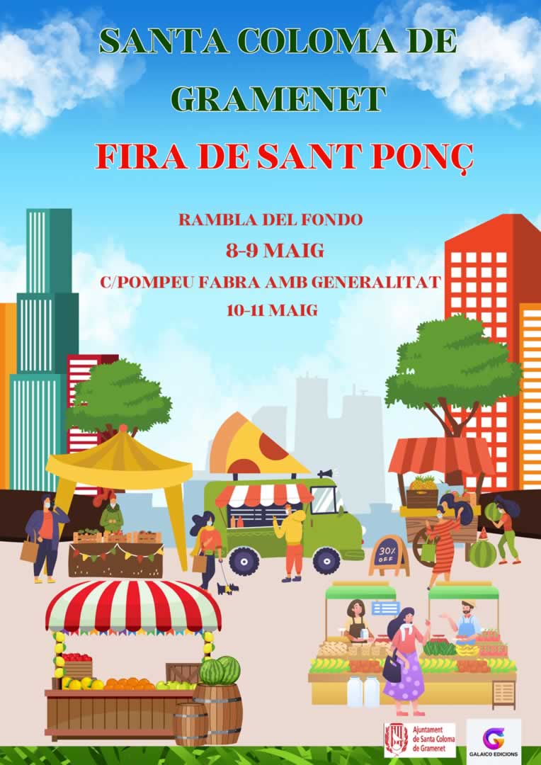 Fira De Sant Ponç de Santa Coloma De Gramenet 10 y 11 de Mayo 2025