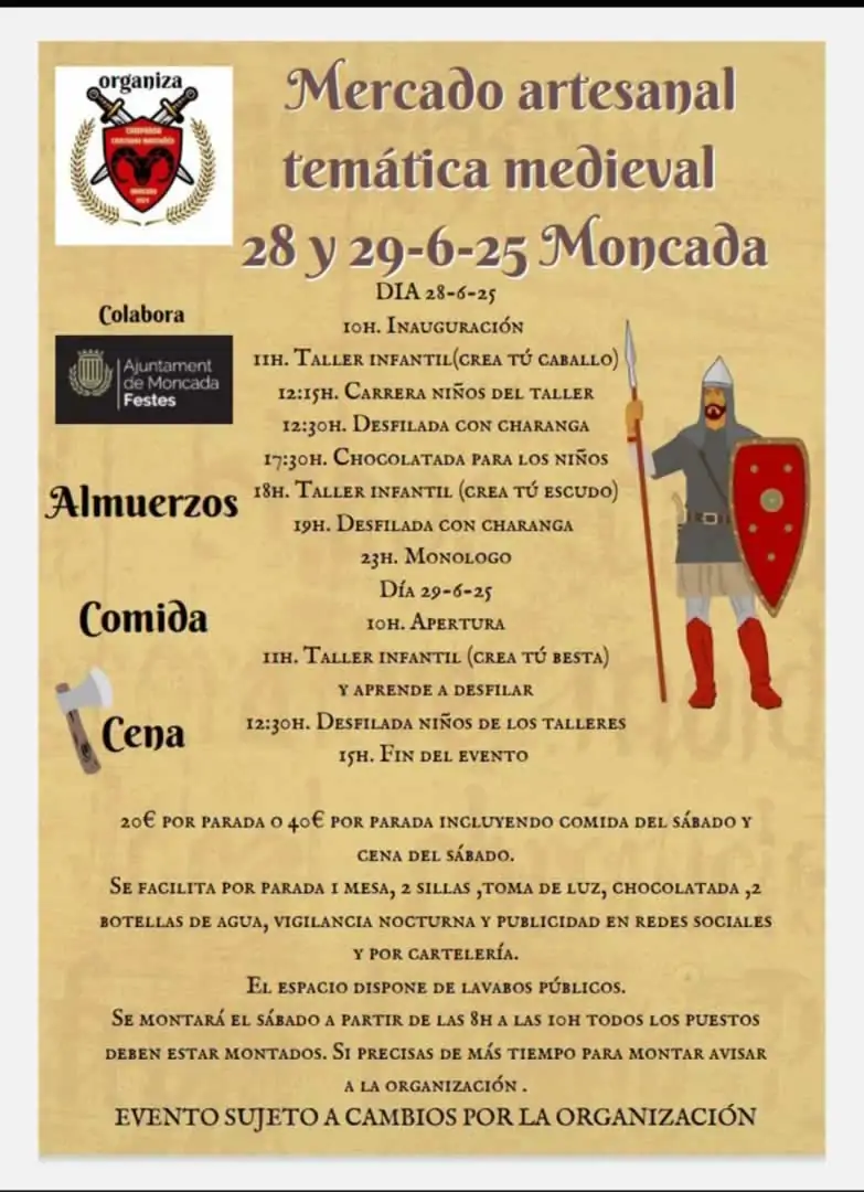 Mercado Medieval de Moncada 2025