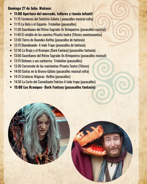 Feira Celta Porto do Son (La Coruña) 25 al 27 de Julio 2025 