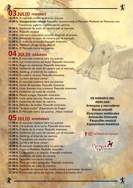 Mercado Medieval en Panticosa (Huesca) 4, al 6 de Julio 2025