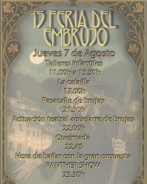 Mercado del Embrujo en Soportújar (Granada) 6 al 8 de Agosto 2025