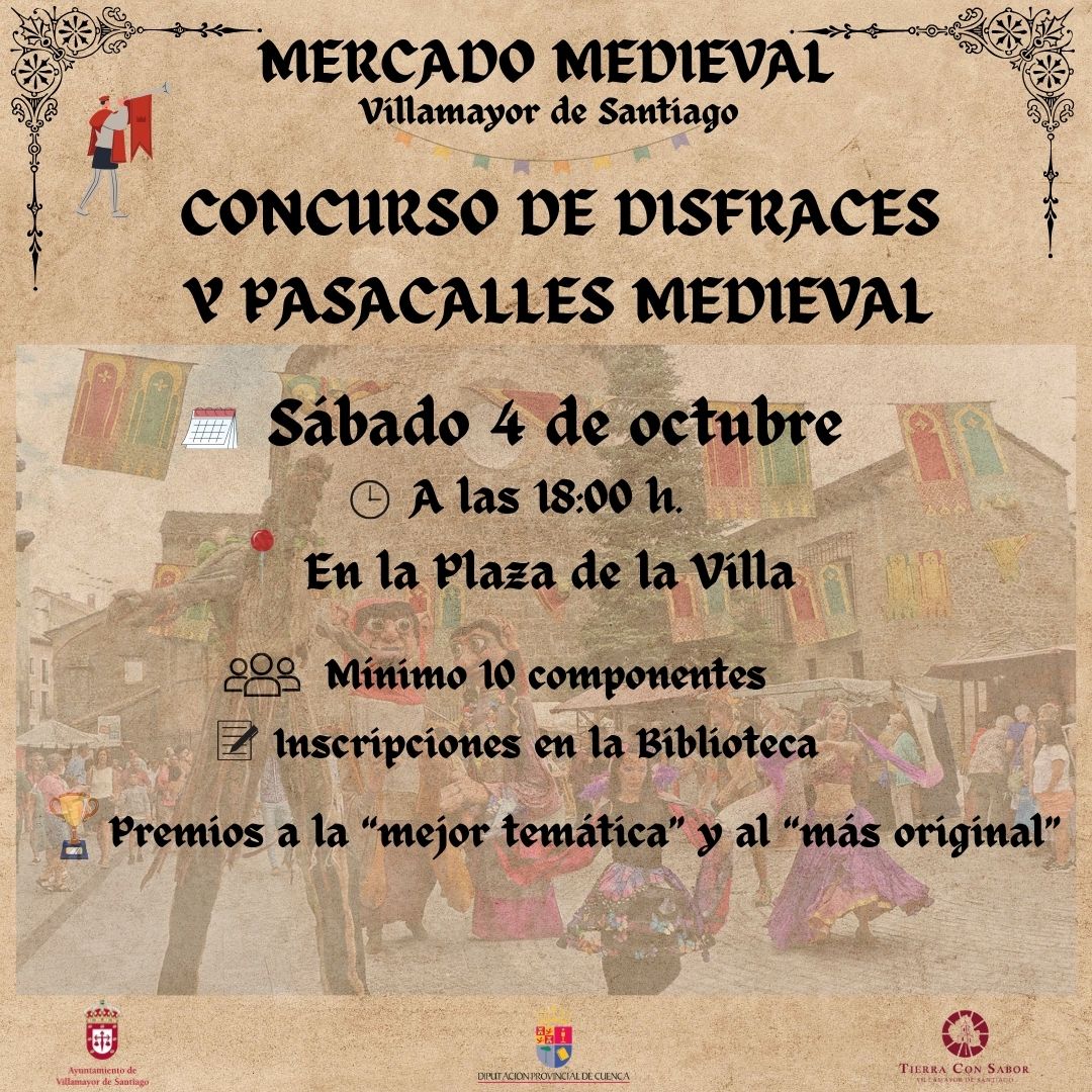Mercado Medieval de Villamayor de Santiago (Cuenca) 3 al 5 de Octubre 2025
