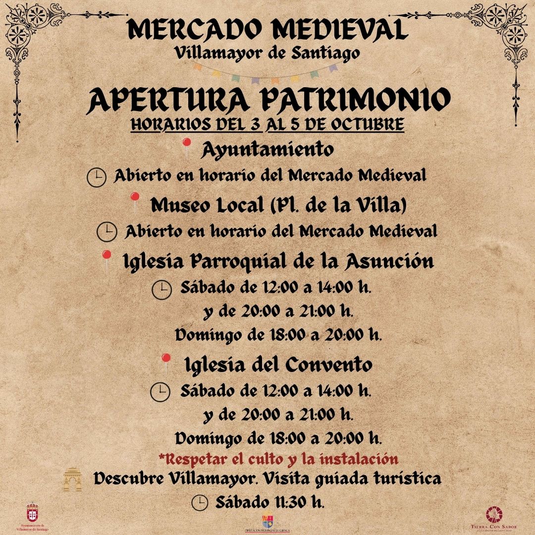 Mercado Medieval de Villamayor de Santiago (Cuenca) 3 al 5 de Octubre 2025