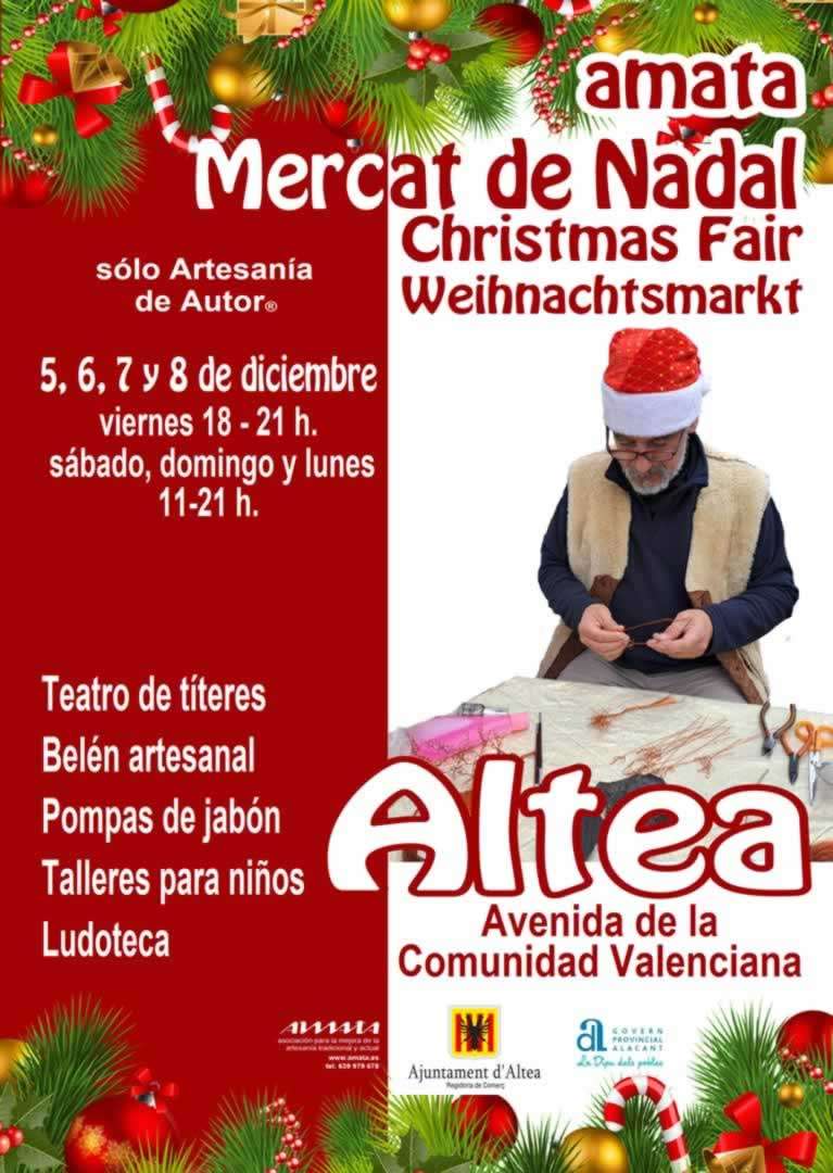 Mercado Navideño con Artesanía de Autor® en Altea (Alicante) 2025