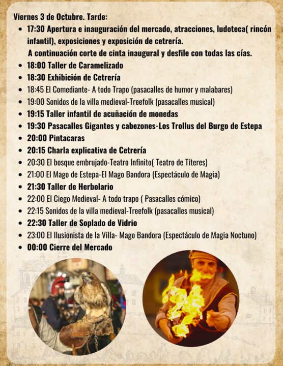 Mercado Temático en Estepa (Sevilla) 3 al 5 de Octubre 2025