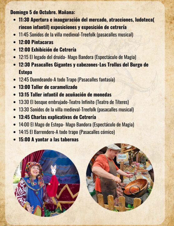 Mercado Temático en Estepa (Sevilla) 3 al 5 de Octubre 2025