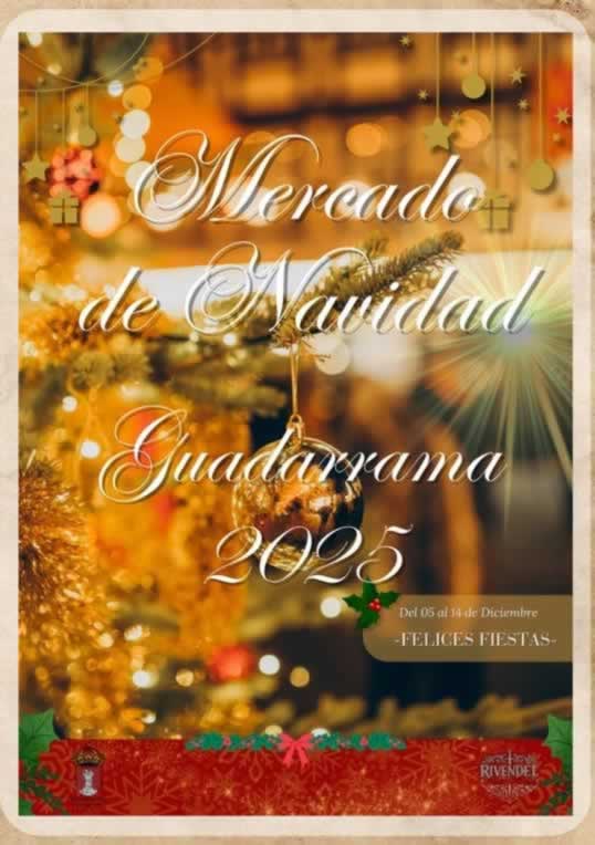 Mercado de Navidad en Guadarrama (Madrid) 12 al 14 de Diciembre 2025