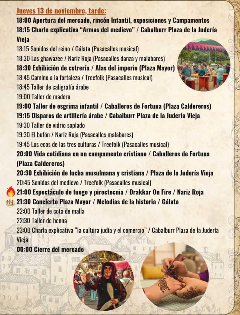 Mercado de las Tres Culturas de Cáceres 13 al 16 de Noviembre 2025