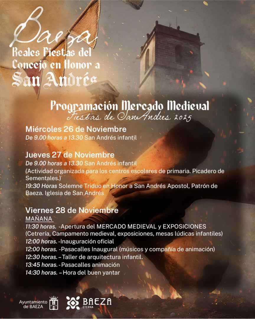 Mercado Medieval - Fiestas de San Andrés de Baeza (Jaén) 28 de Noviembre al 1 de Diciembre del 2025