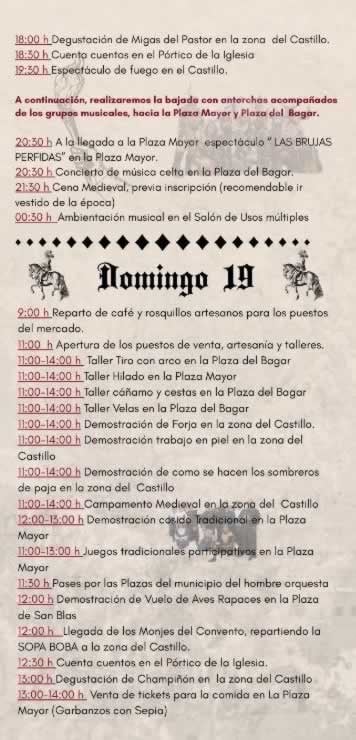 XVIII Jornadas de Artesanía Medieval en Cornago (La Rioja) 18 al 19 de Octubre 2025