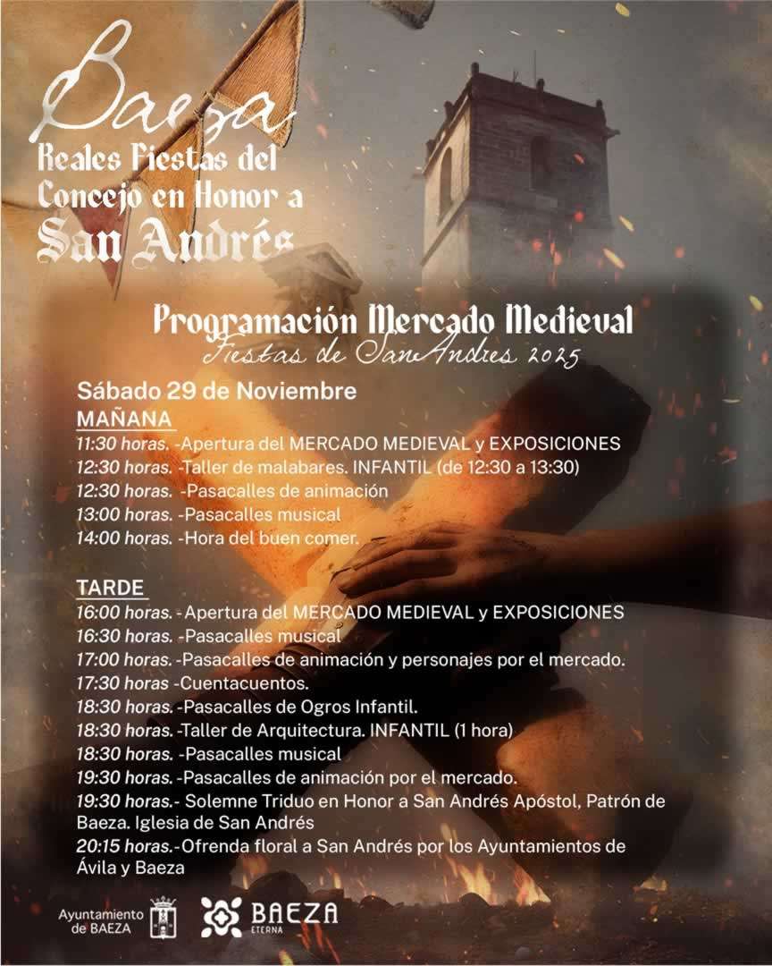 Mercado Medieval - Fiestas de San Andrés de Baeza (Jaén) 28 de Noviembre al 1 de Diciembre del 2025