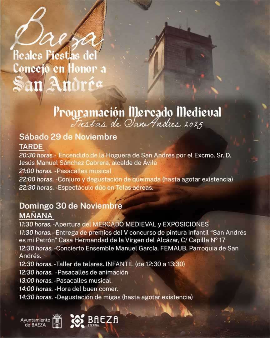 Mercado Medieval - Fiestas de San Andrés de Baeza (Jaén) 28 de Noviembre al 1 de Diciembre del 2025