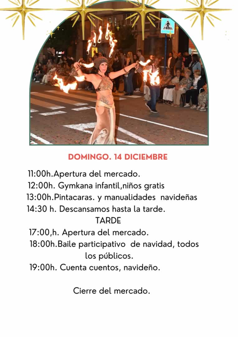 Mercado Navideño en Archena (Murcia) 13 al 14 de Diciembre 2025