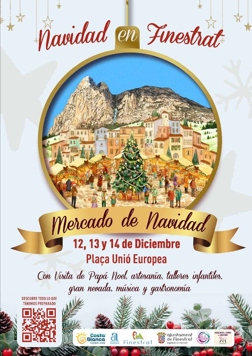 Mercado Navideño de Finestrat (Alicante) 12 al 14 de Diciembre 2025