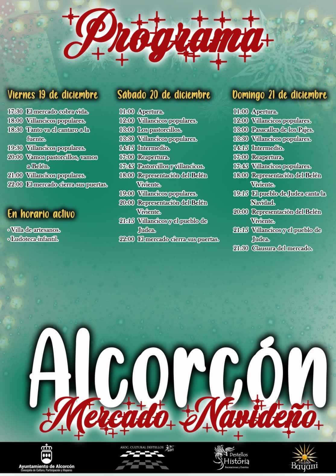 Mercado Navideño de Alcorcón (Madrid) 19 al 21 de Diciembre 2025