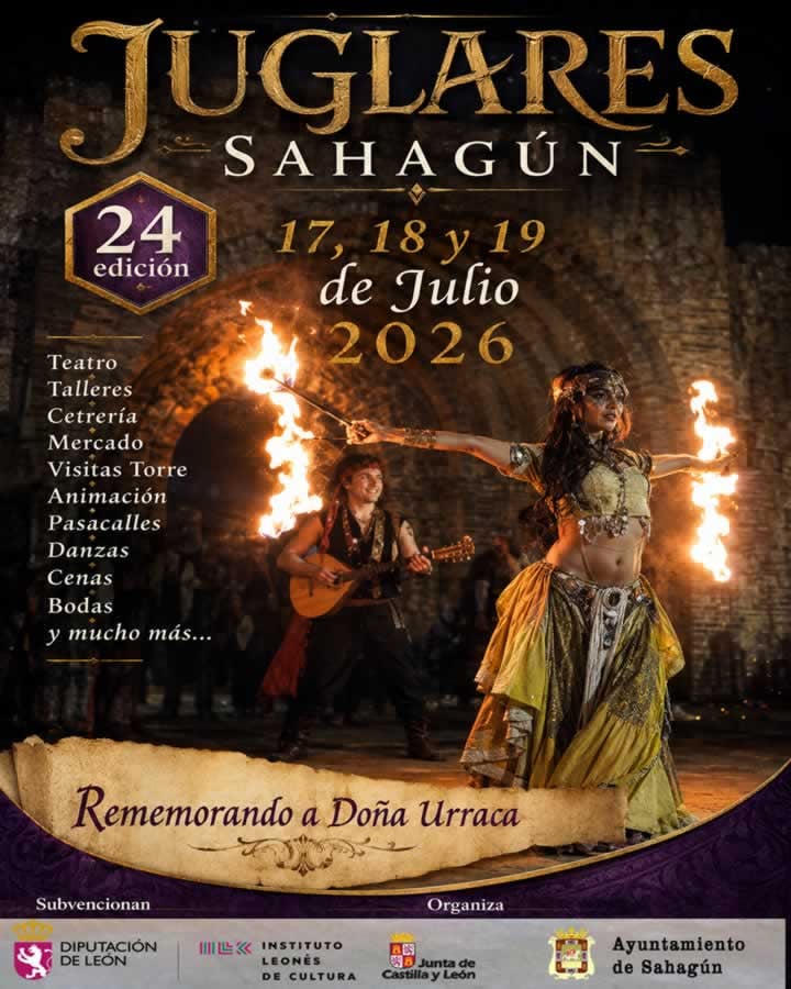 XXIV Mercado Medieval Encuentro de Juglares en Sahagún, León 2026