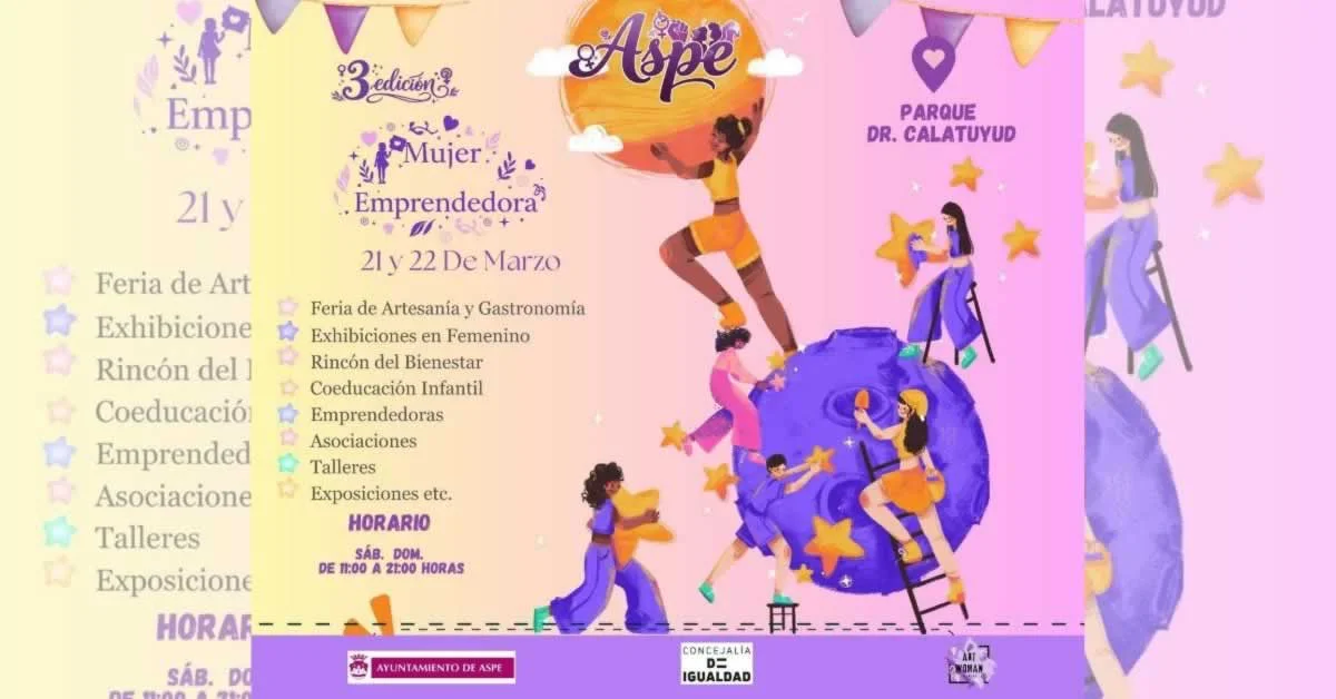 NUEVA FECHA - 3ª Feria de la Mujer de Aspe (Alicante) 2026
