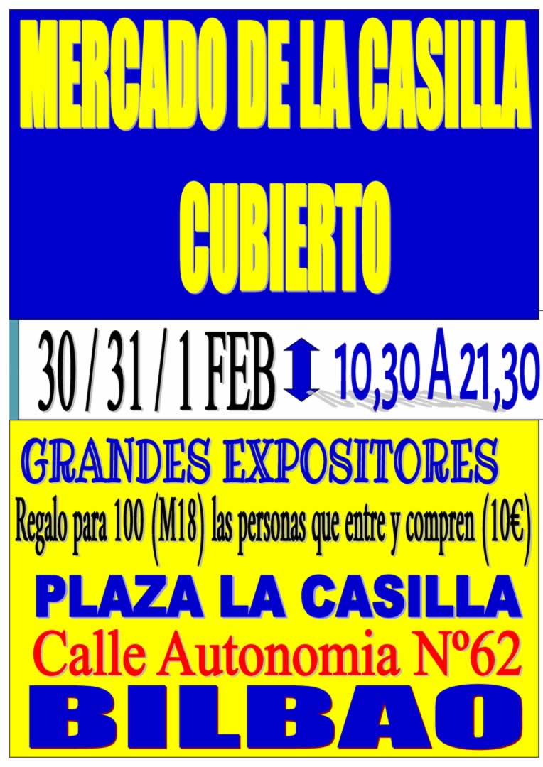 Mercado de la Casilla en Bilbao (Vizcaya) 2026