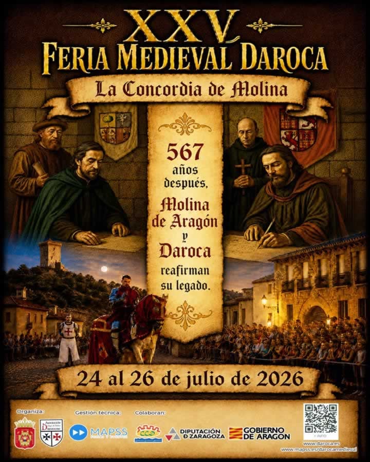 XXV Feria Medieval de Daroca 2026 (Zaragoza)