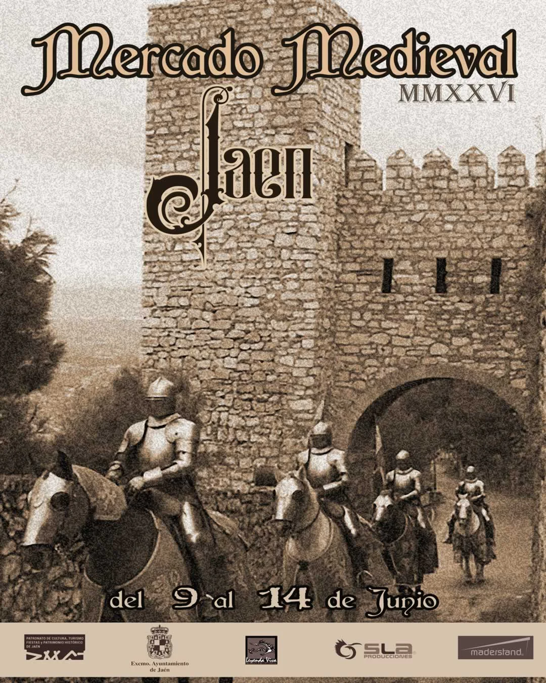 Mercado Medieval de Jaén capital 09 al 14 de junio 2026