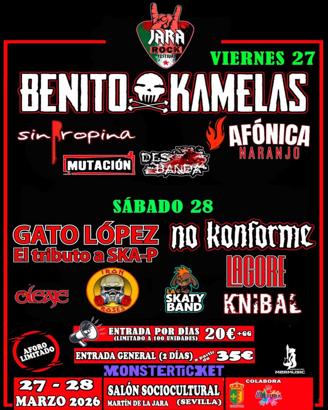 Feria de los Pueblos y Jara Rock en Martín de la Jara (Sevilla) 2026