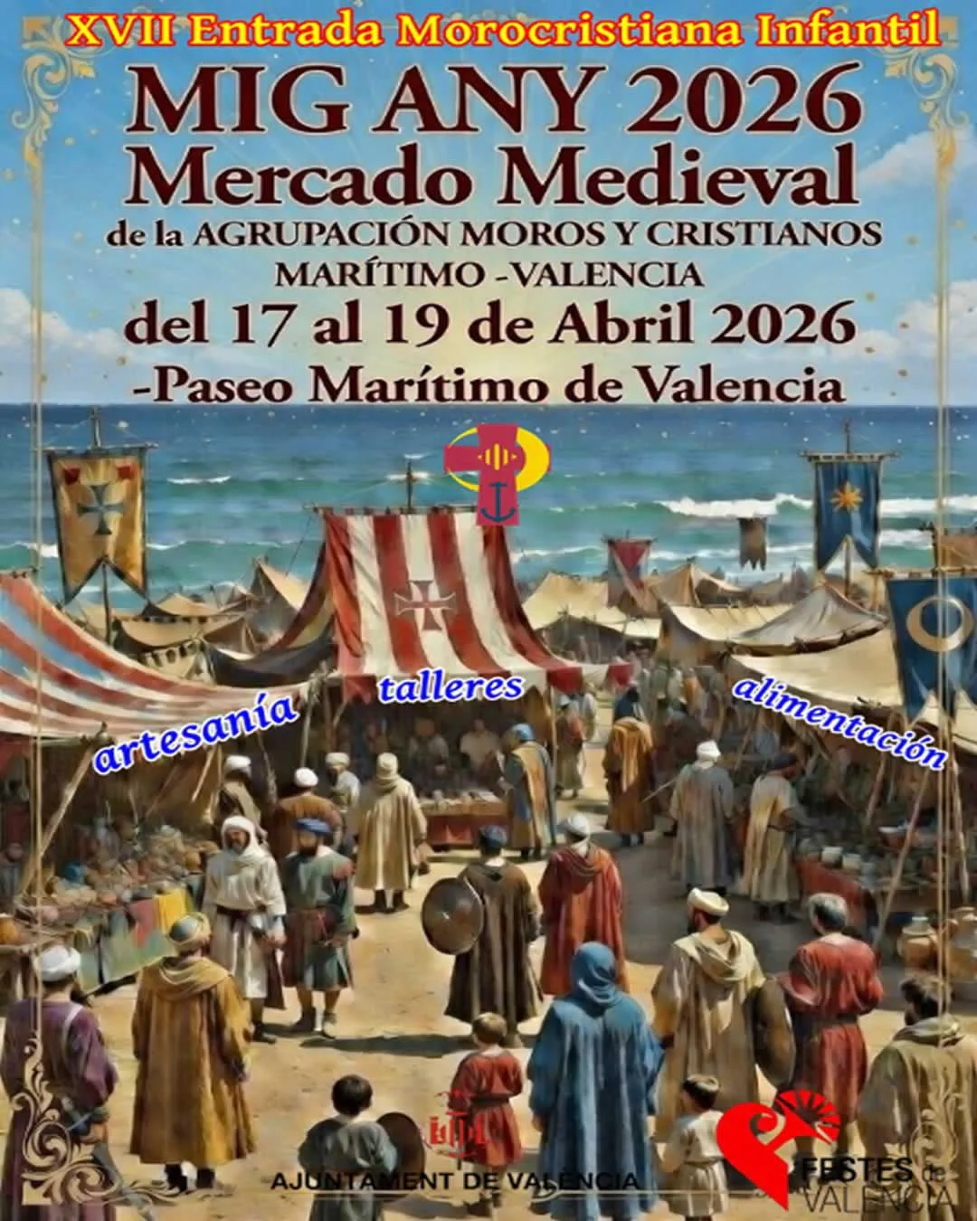 Feria Medieval en la Playa de las Arenas de Valencia 2026