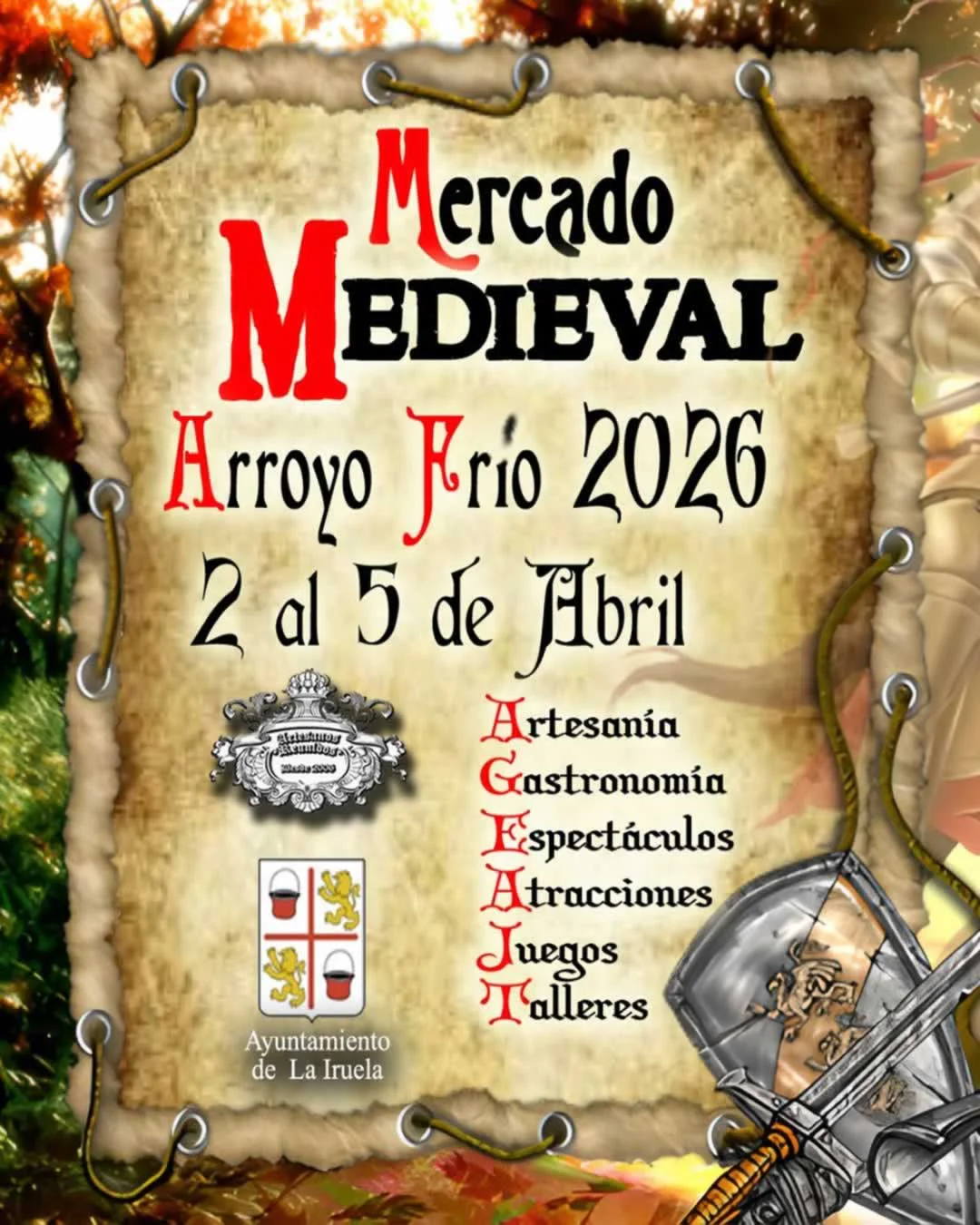 Mercado Medieval de Arroyo Frío (Jaén) del 2 al 5 de abril 2026
