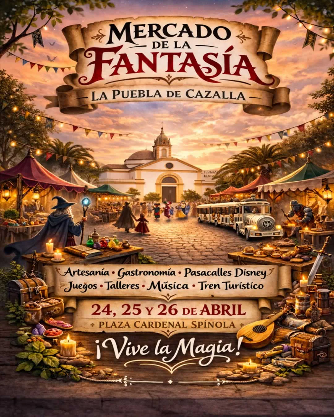 Mercado Infantil Fantasía en La Puebla de Cazalla 2026 (Sevilla)